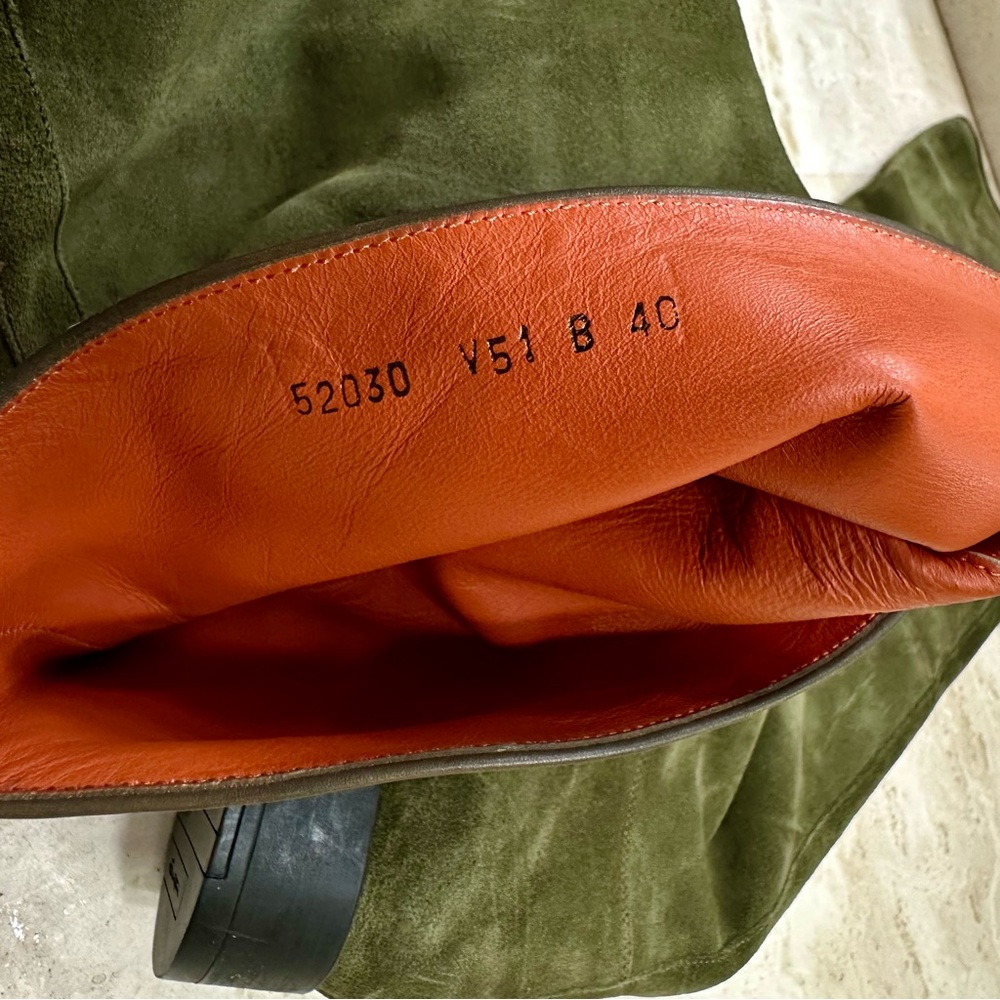 SANTONI Olive Green Knee-High Women's Boots🌸 - Picture 8 of 16